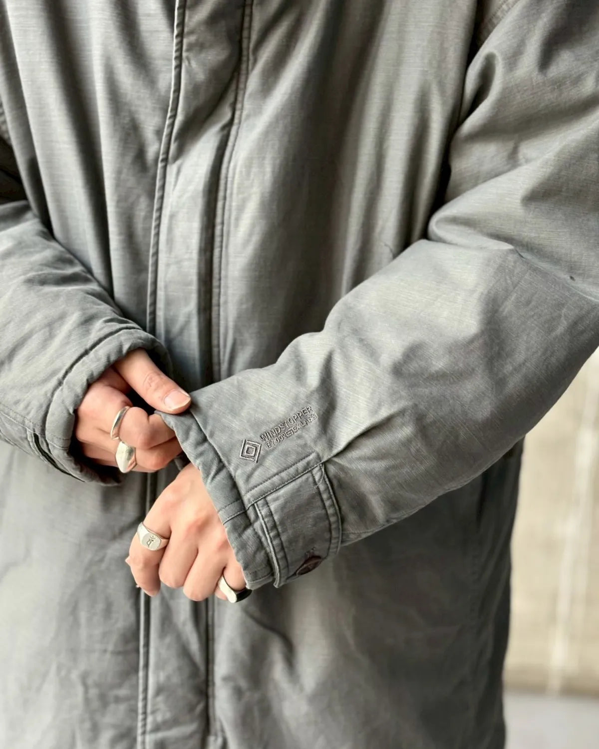 NONNATIVE / TROOPER PUFF COAT COTTON BACKSATIN PIGMENT DYE WITH WINDSTOPPER® (NN-JU4707)