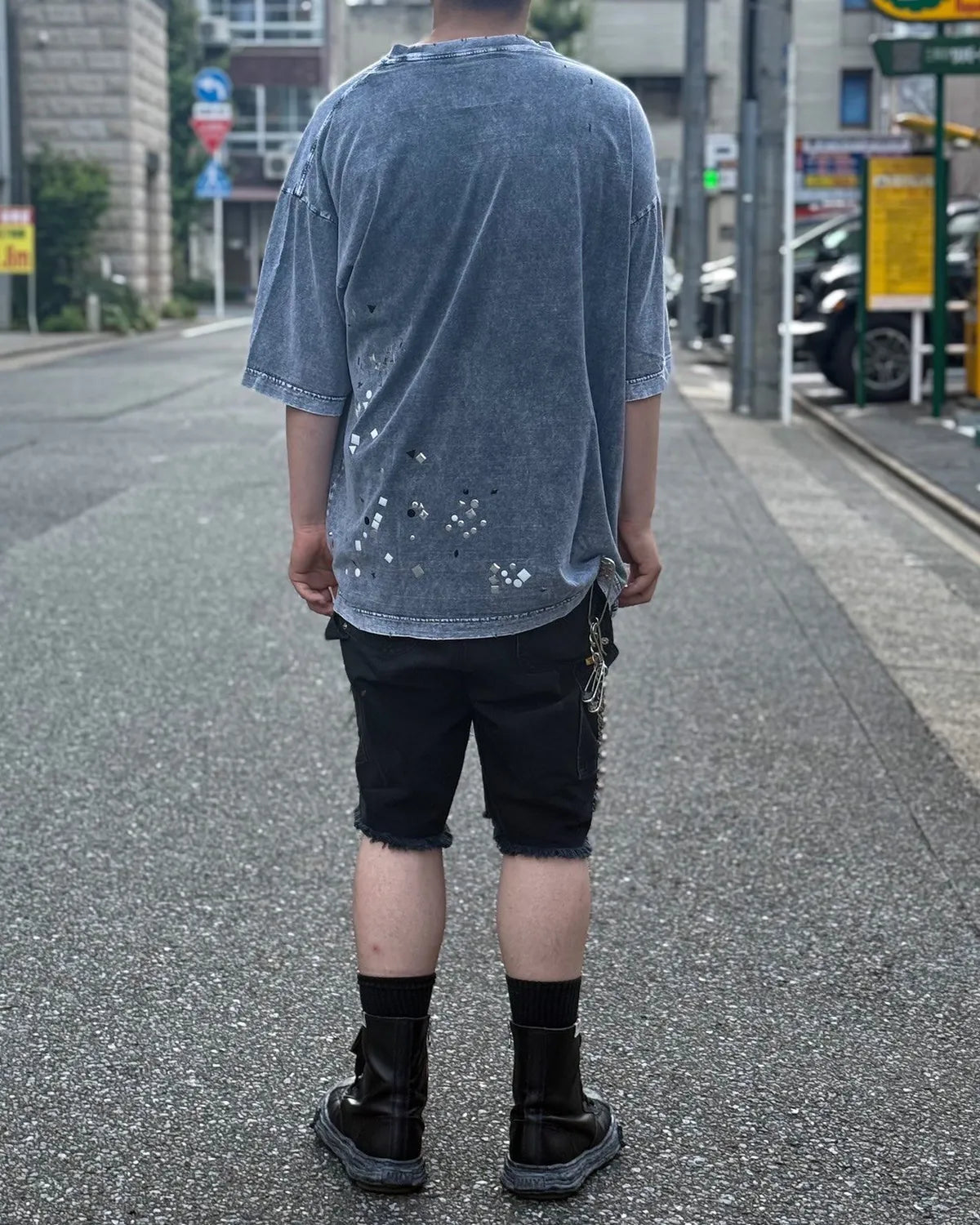 Maison MIHARA YASUHIRO / EMBELLISH BLEACH TEE (A15TS631)