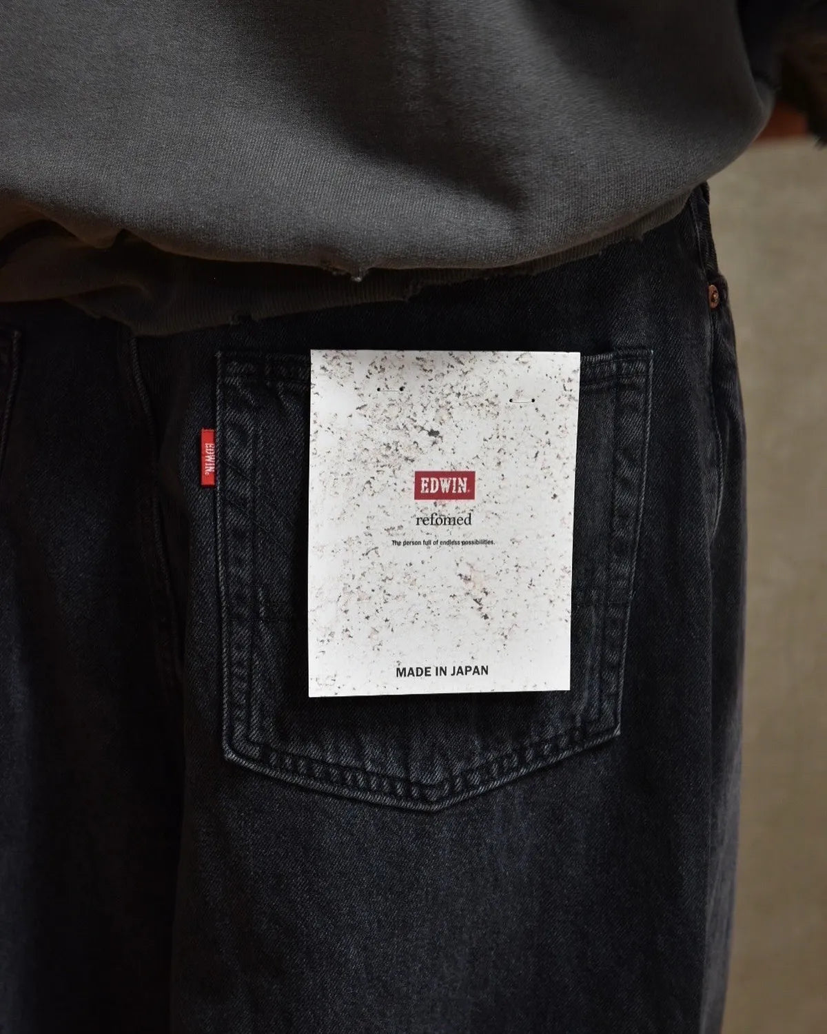 refomed / FRESH MAN DENIM WIDE PANTS by EDWIN "USED" (REPT-ED001U)