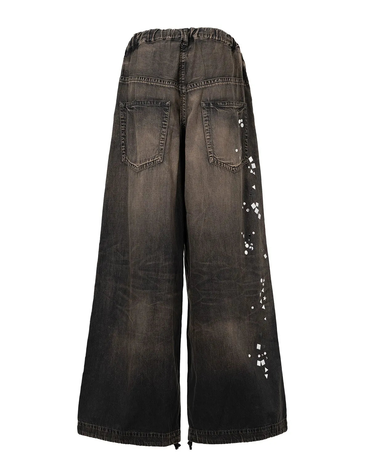 Maison MIHARA YASUHIRO / Embellished Denim Wide Pants (B15PT081)