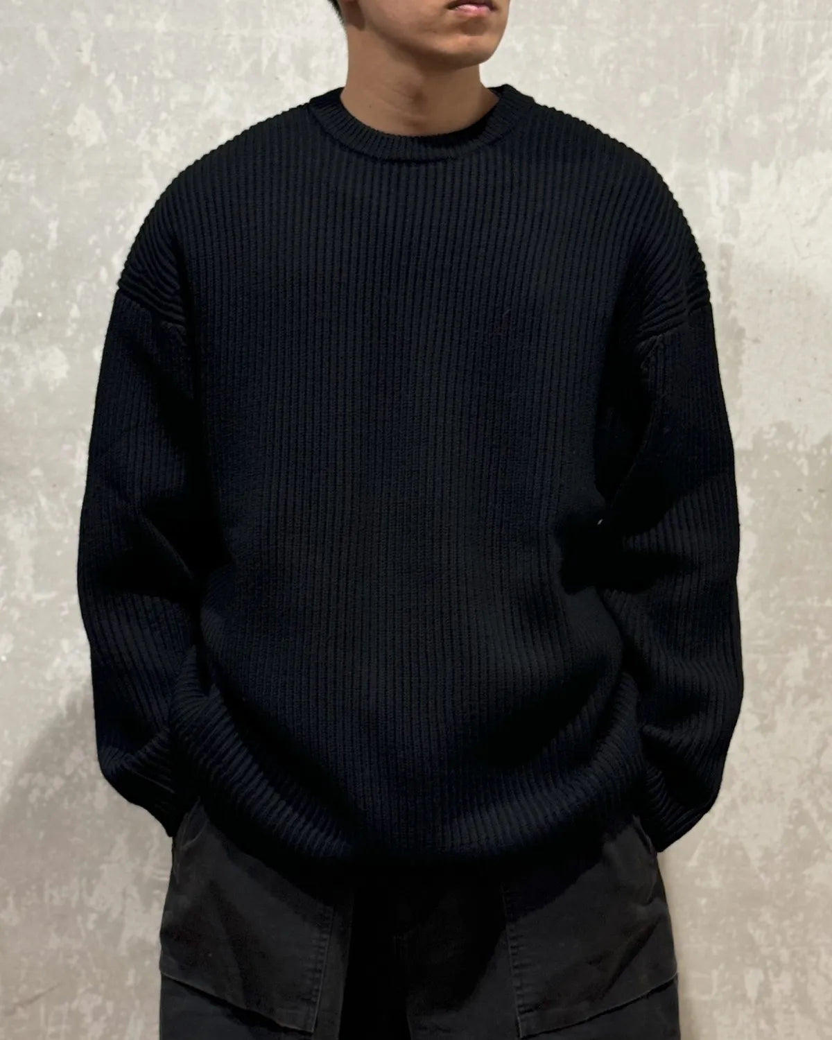 entire studios / OVERSIZE KNIT CREWNECK (UNU-25-11065)