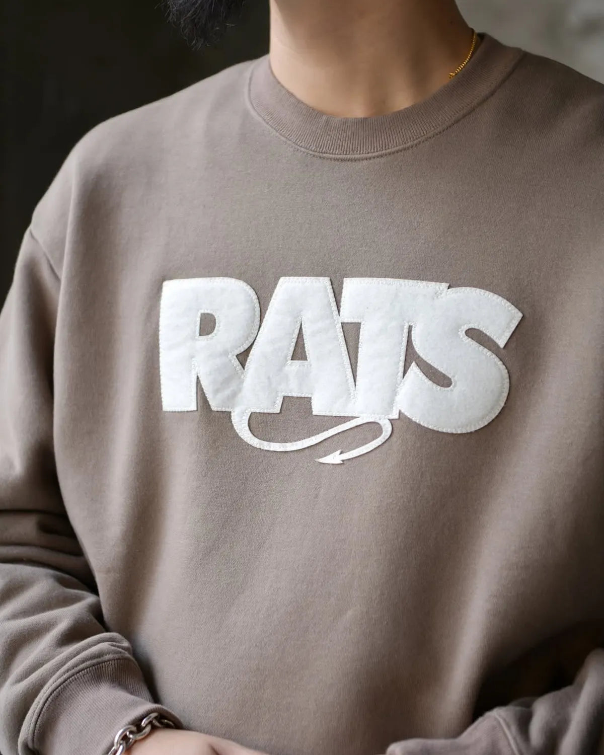 RATS / BOX LOGO CREW NECK SWEAT (25'RTC-1001)