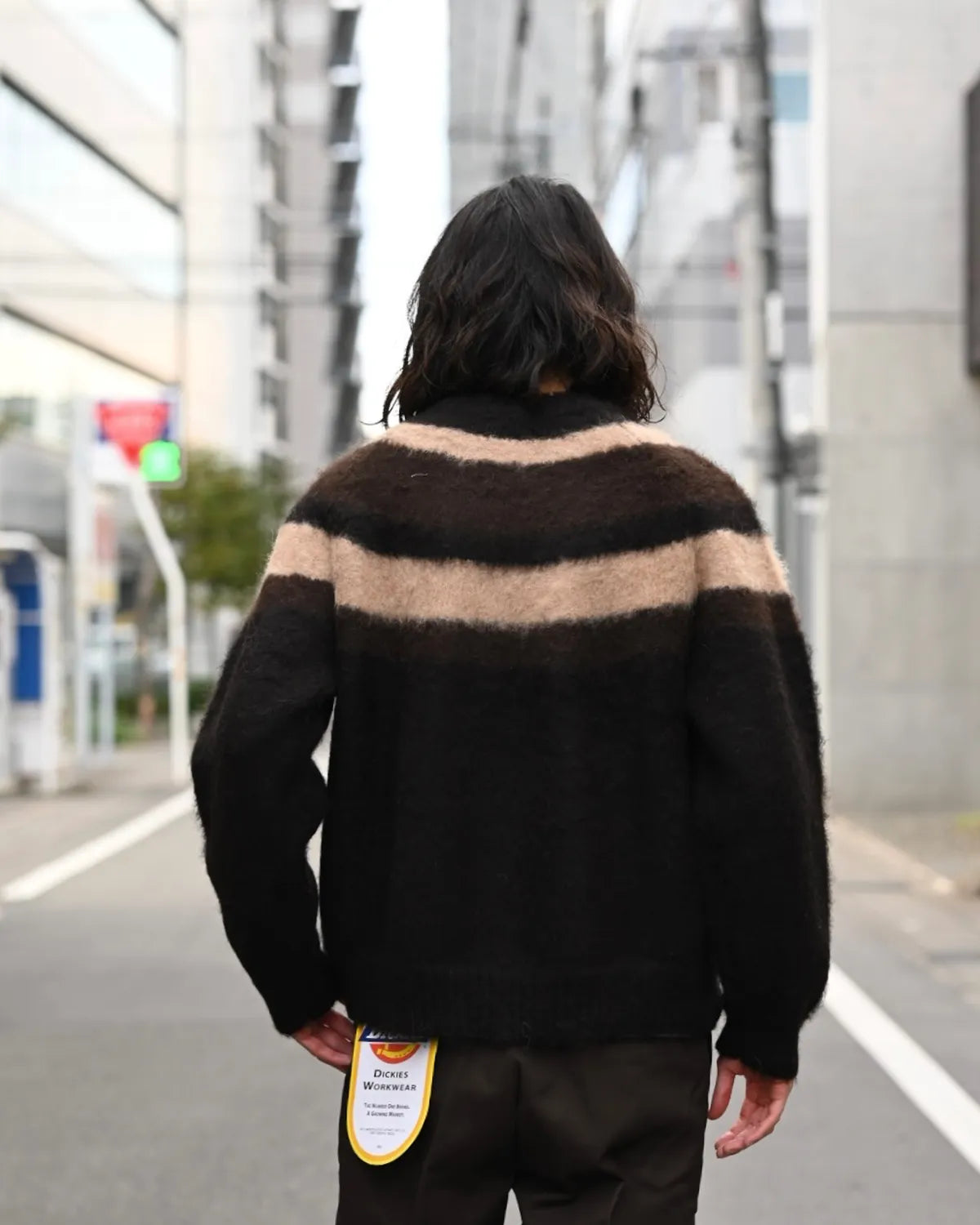 MARKAWARE / ALPACA BRUSHED STRIPED JUMPER (A25D02SW01C)