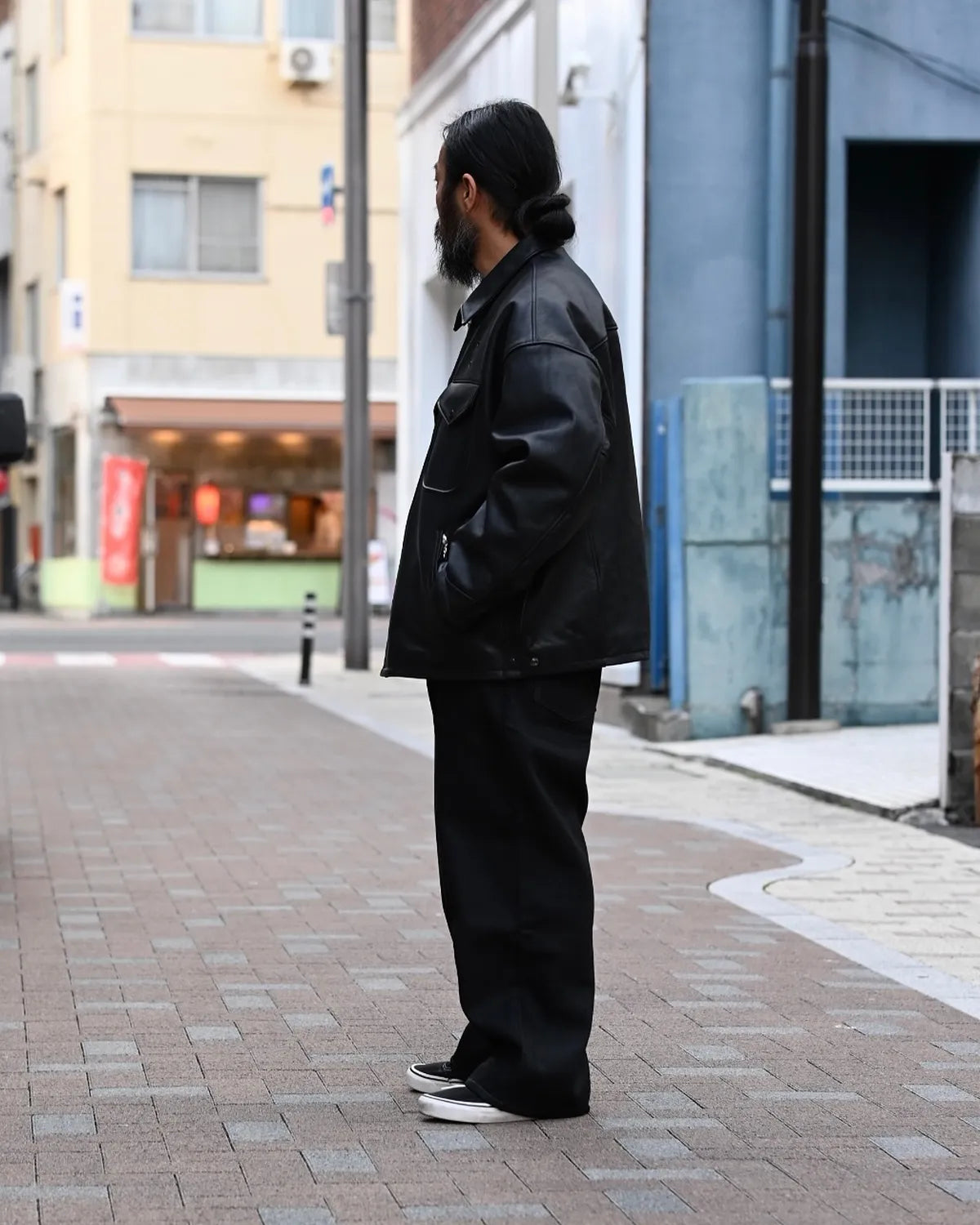 COOTIE PRODUCTIONS® / Leather Policeman Jacket (CTE-25A225)