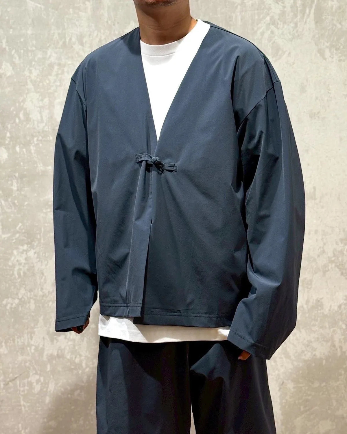 MENDRILL × N.HOOLYWOOD COMPILE / Mendrill Collarless Jacket (MD15BL03)