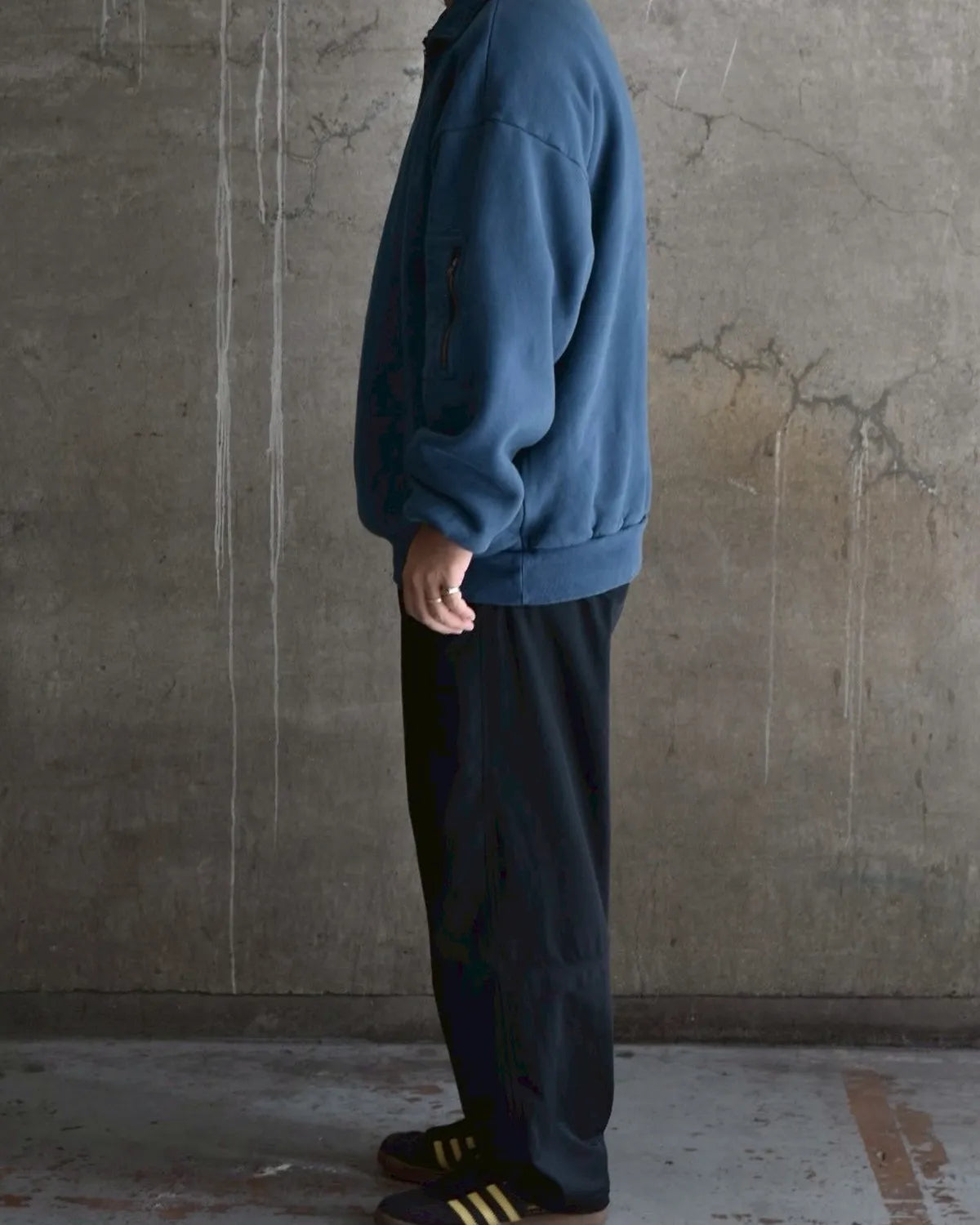 is-ness / PIGMENT DYED ZIP SWEAT SHIRT (25AW_08_1007AWCS04)
