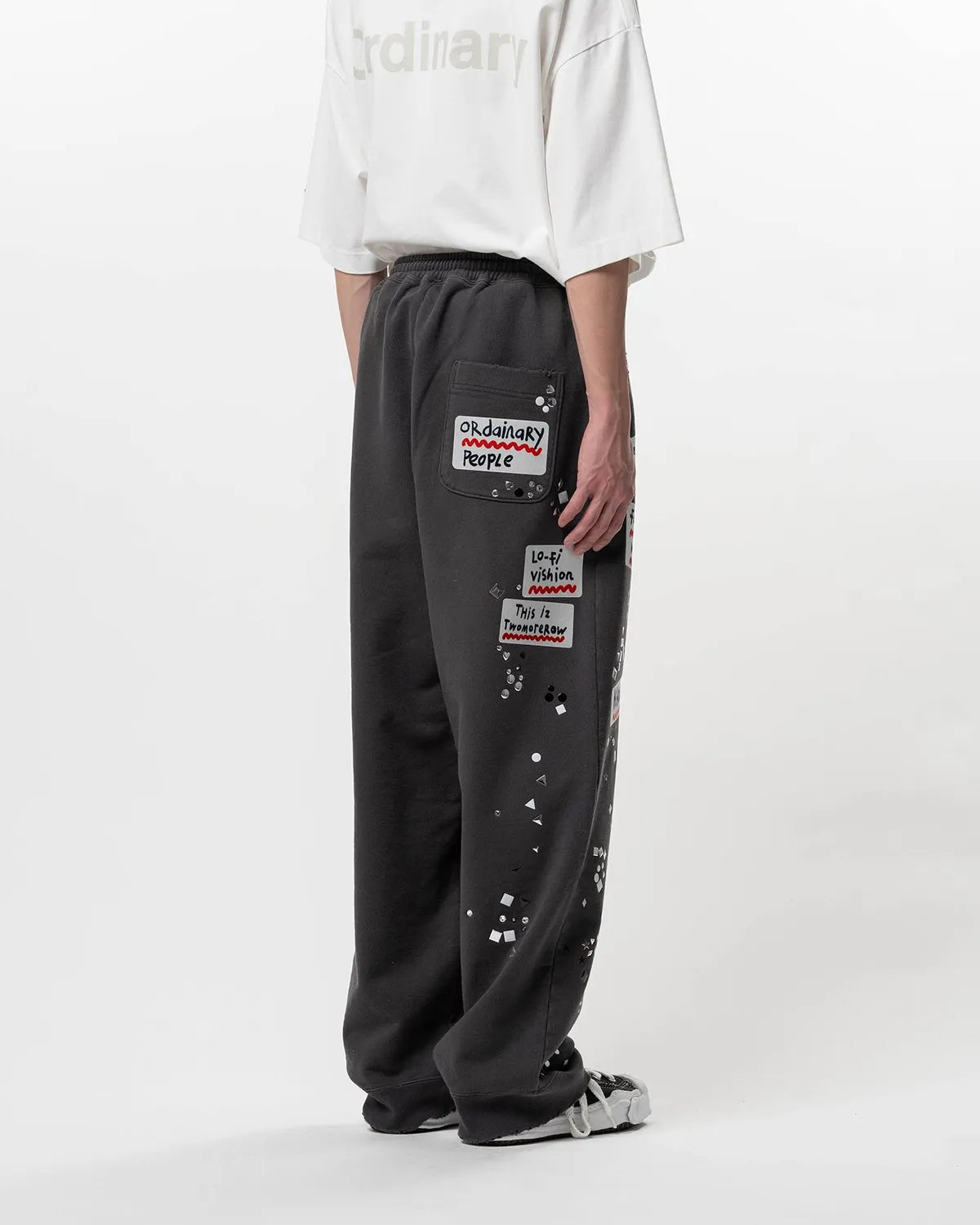 Maison MIHARA YASUHIRO / Embellished Sticker Sweat Pants (A16PT552)