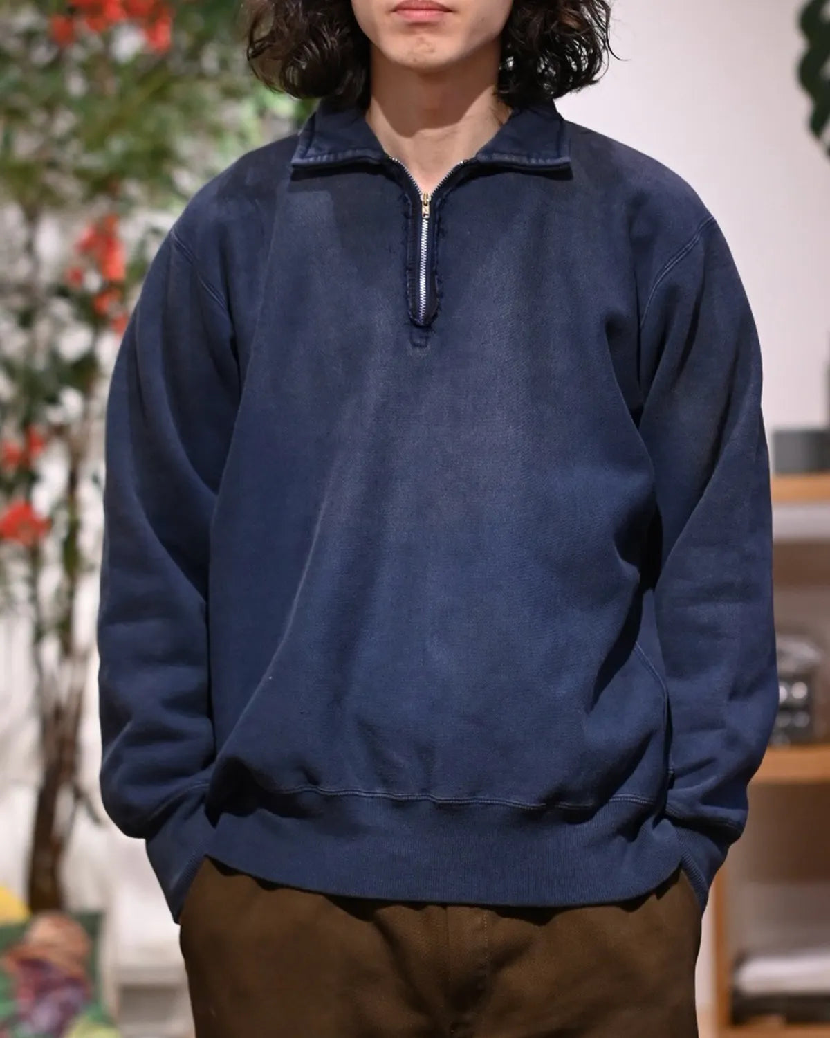 A.PRESSE / Vintage Half Zip Sweatshirt (26SAP-05-12)