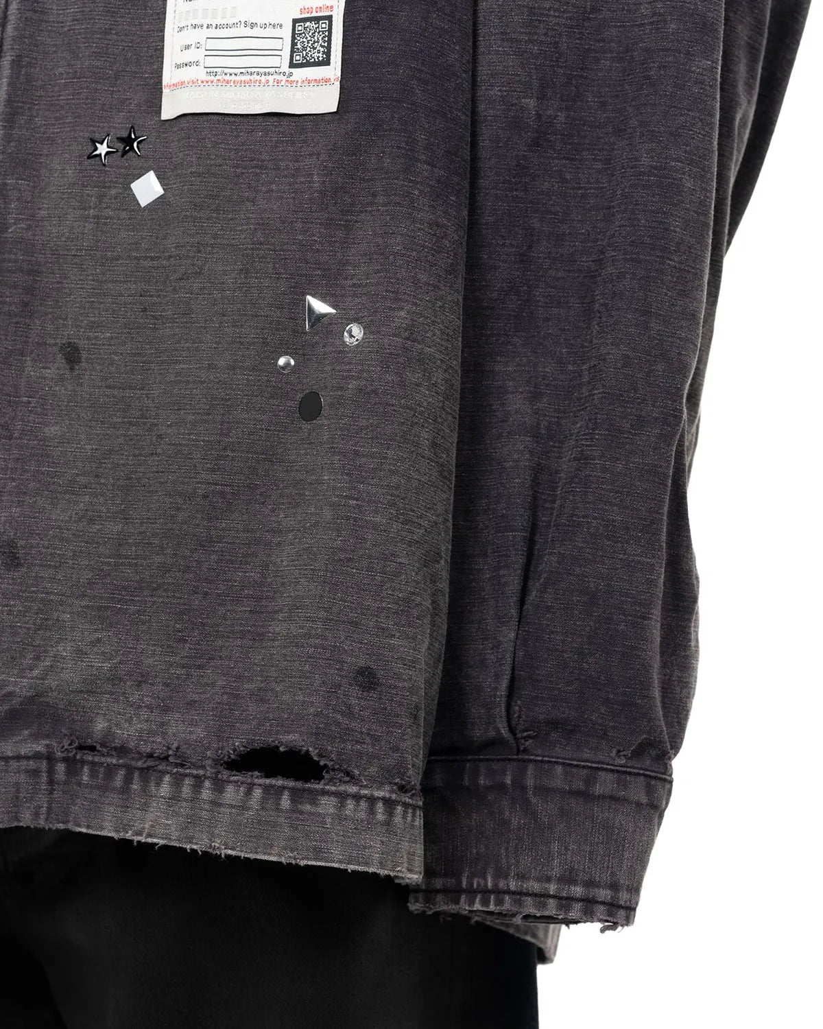 Maison MIHARA YASUHIRO / Embellished Military Shirt (A15SH087)