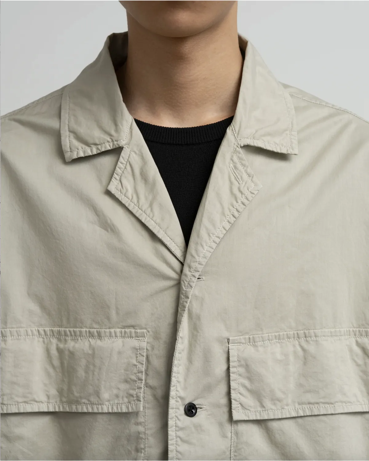 Graphpaper / Garment Dyed Typewriter Fatigue Shirt (GM263-50120C)