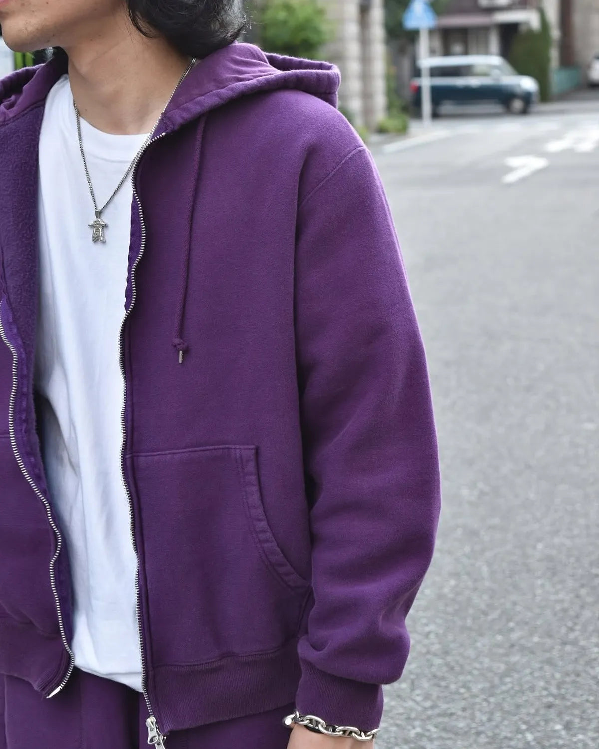 PHEENY / Athletic fleece zip up hoodie "BOYS" (PA25-CS02)