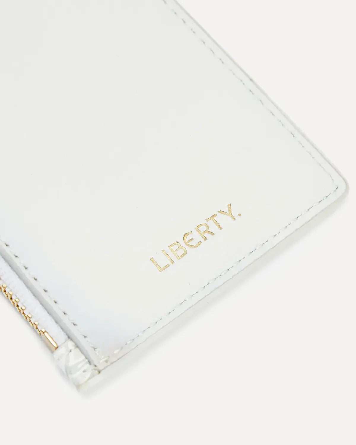 LIBERTY / アイフィス ホワイト ジップ カードケース (542ABS03)