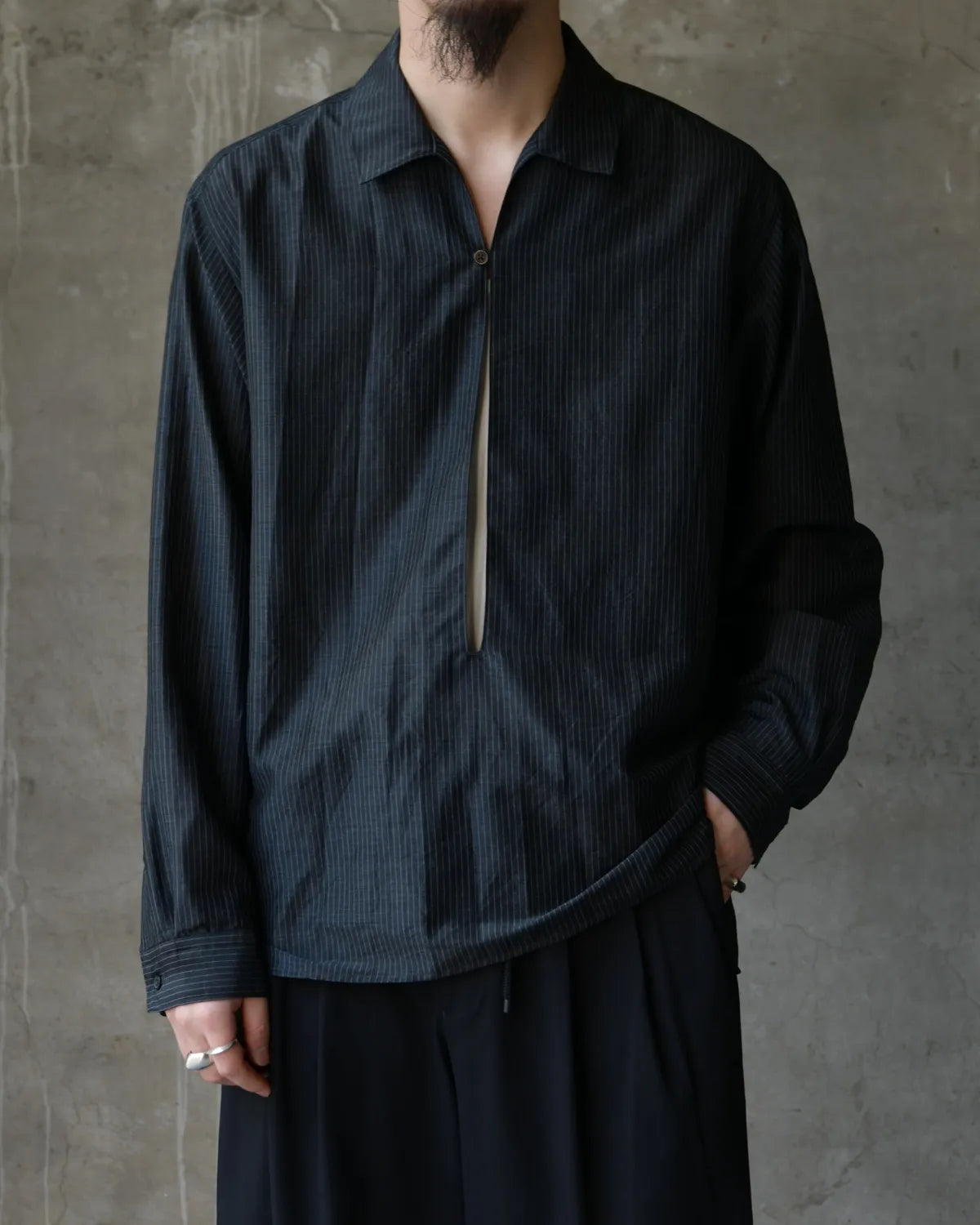 marka / Wool Silk Feather Cloth / Stroll Around Jacket (M26A15SH01C)