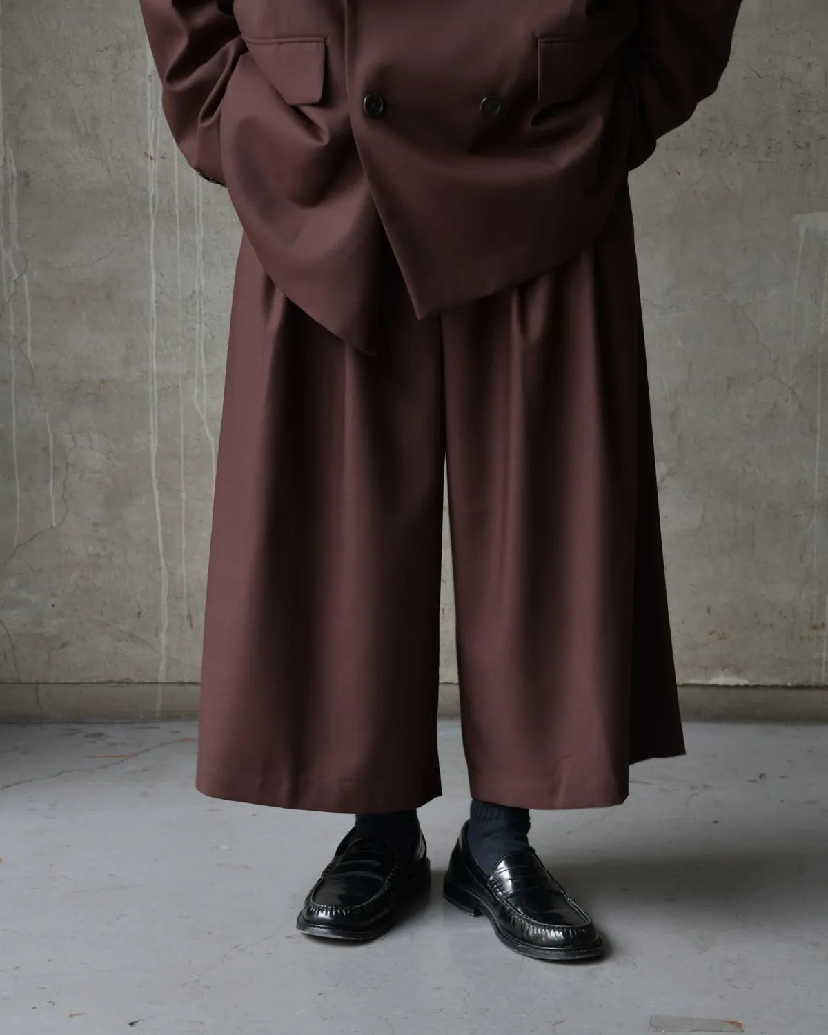 COOTIE PRODUCTIONS® / T/W Twill Shin Cut Wide Easy Trousers (CTE-26S107)