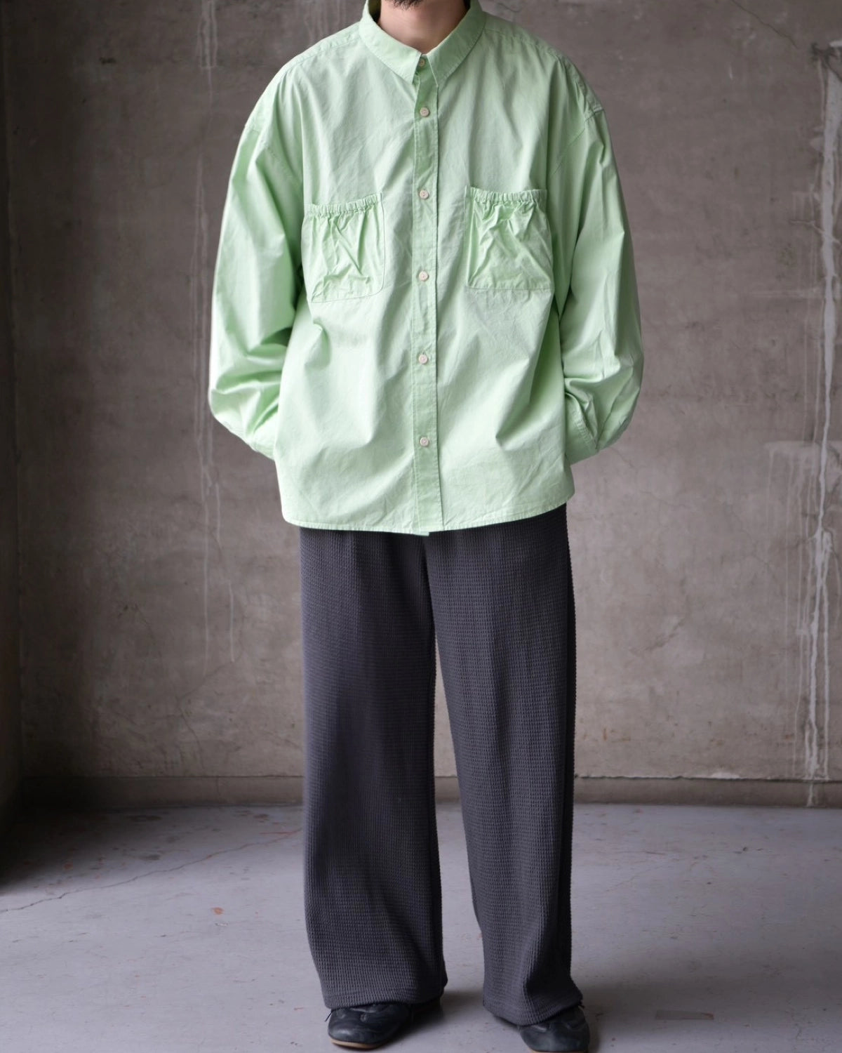 refomed / WRIST PATCH WIDE SHIRT (RESH-029)