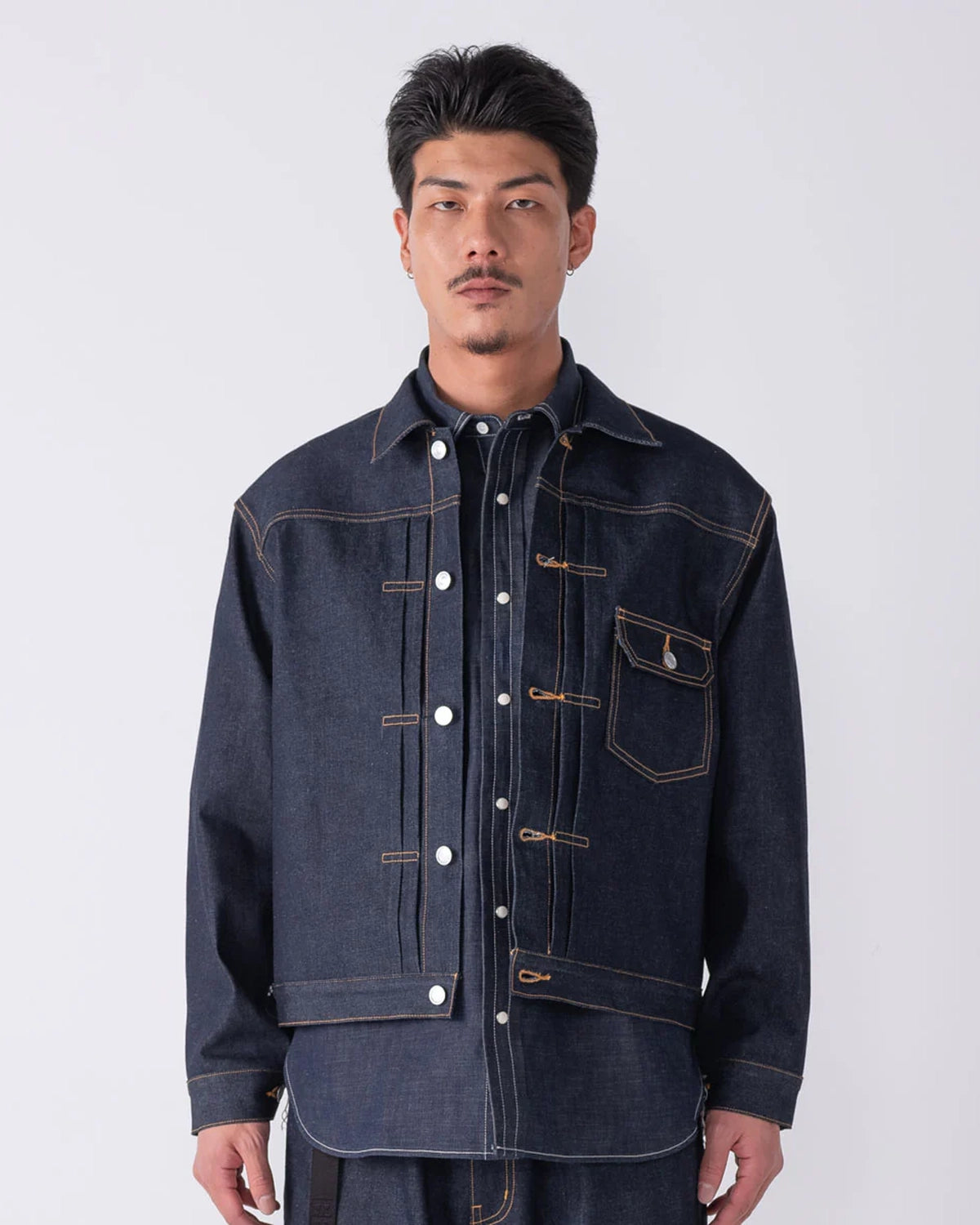 BEDWIN & THE HEARTBREAKERS / RAW DENIM JACKET "CASSIDY" (25AB5648)