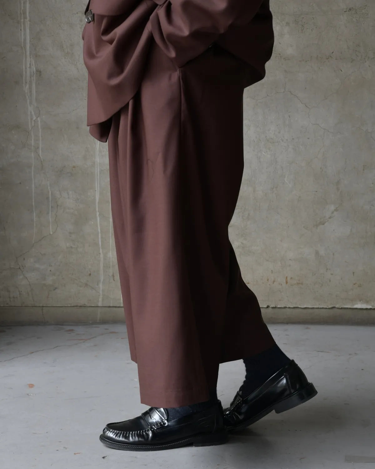 COOTIE PRODUCTIONS® / T/W Twill Shin Cut Wide Easy Trousers (CTE-26S107)