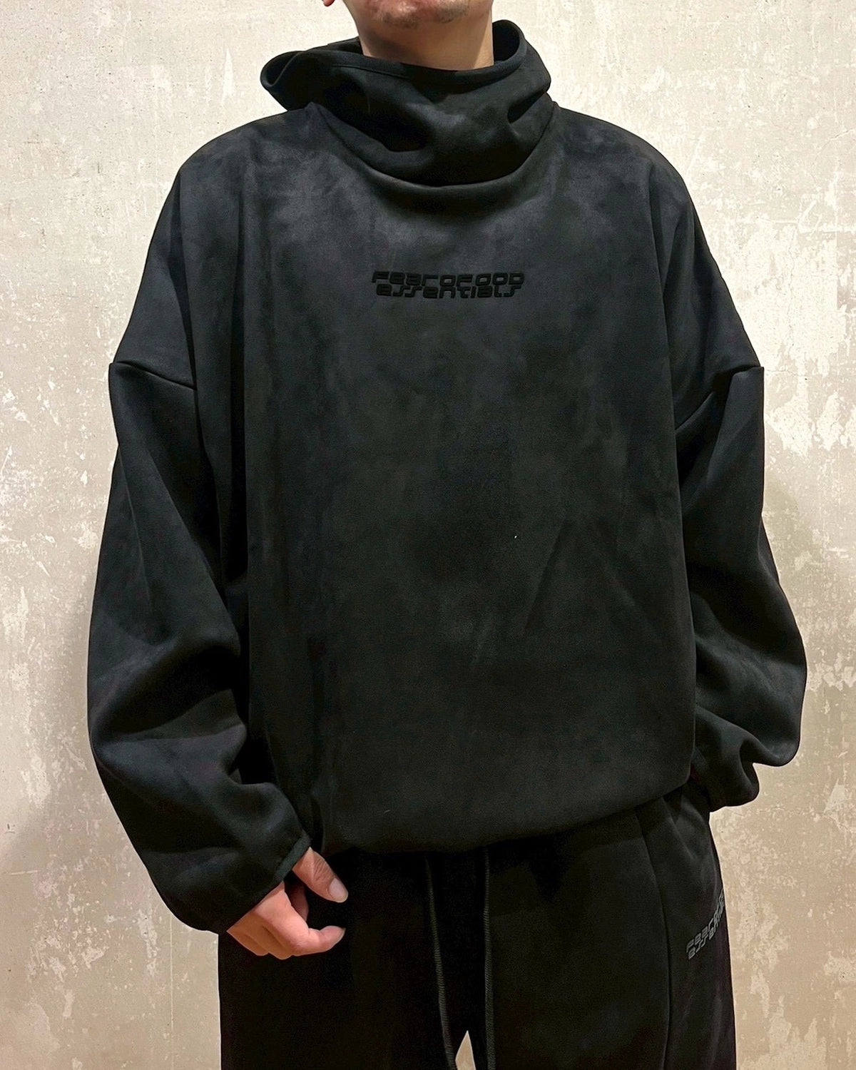 ESSENTIALS / Suede Fleece Modern Hoodie (192HO256941F)