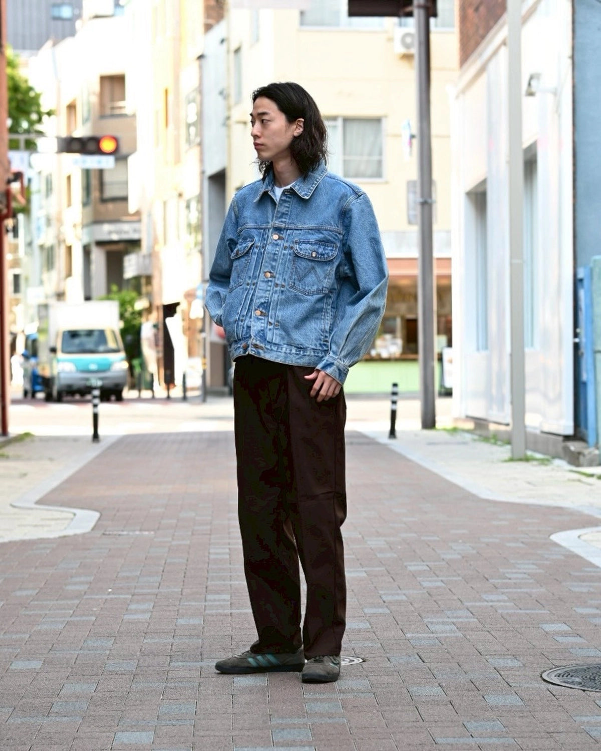 WACKO MARIA × WRANGLER / WASHED DENIM TRUCKER JACKET -TYPE-2- (25SS-WMO-WG02)