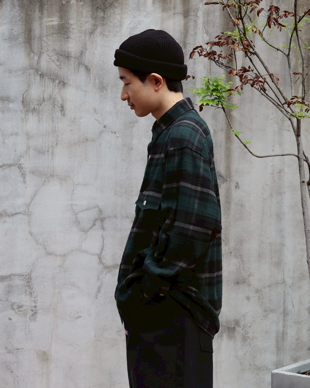 DESCENDANT / VANNING PLAID LS SHIRT (252TQDS-SHM04)