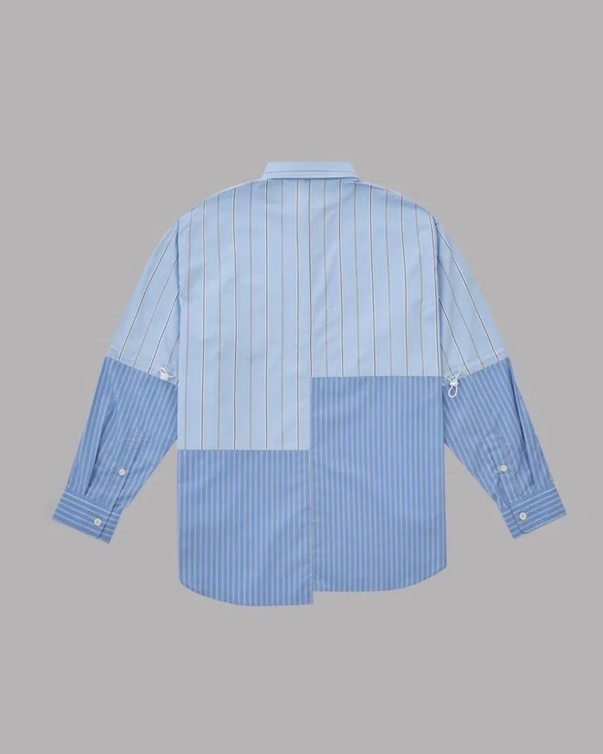 ALWAYS OUT OF STOCK / CRAZY STRIPE L/S SHIRT-SAX (HA-025105216)