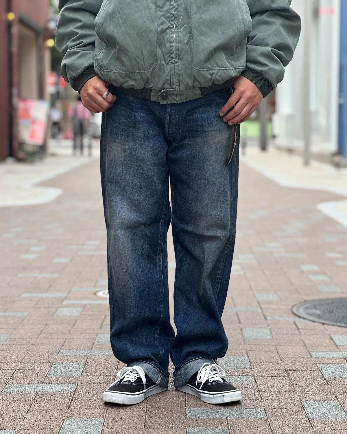 A.PRESSE / Vintage Washed Straight Denim Pants (26AAP-04-50)