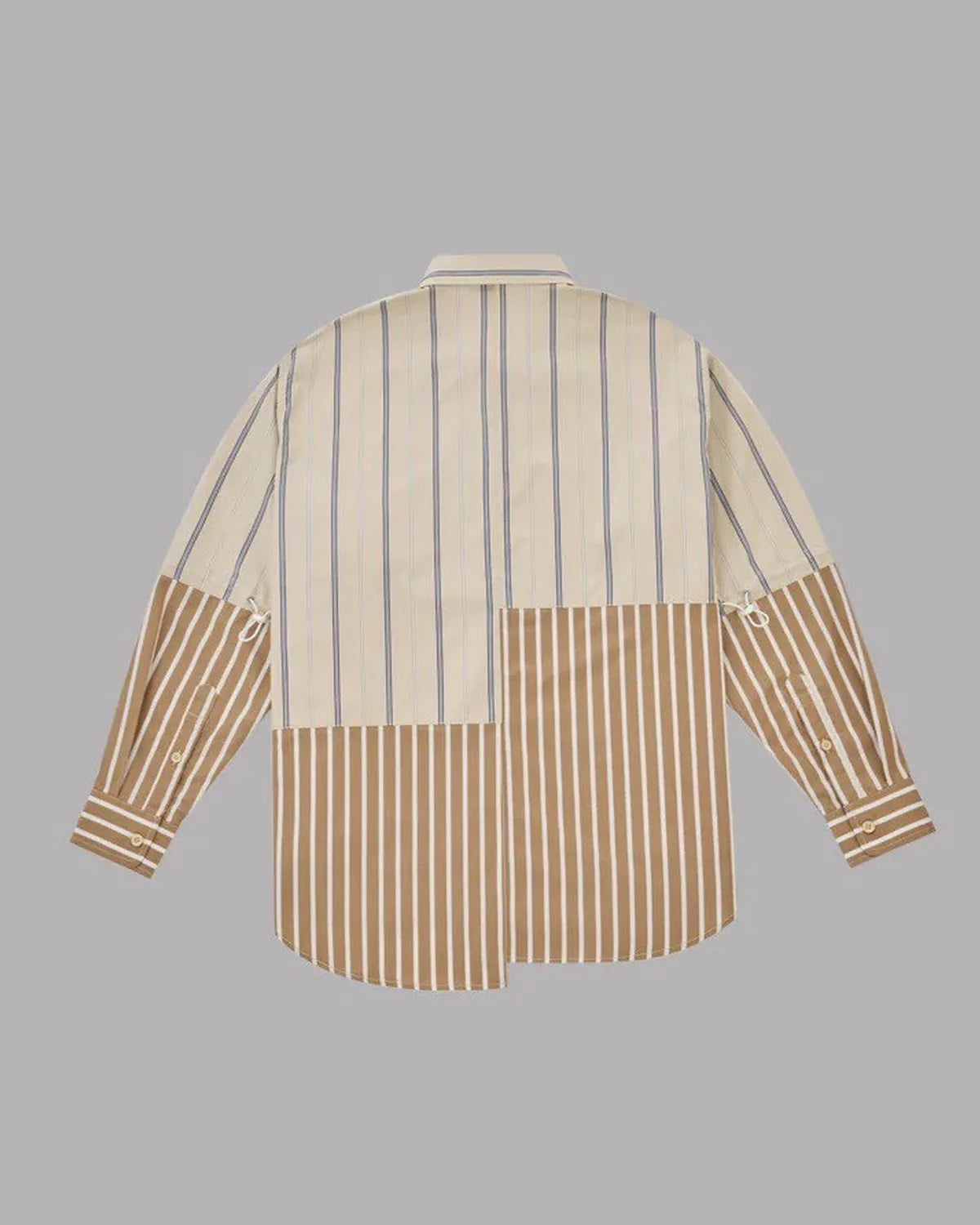 ALWAYS OUT OF STOCK / CRAZY STRIPE L/S SHIRT-SAX (HA-025105216)