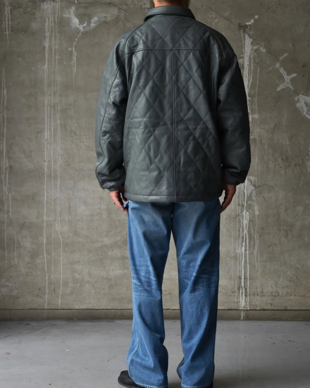CHALLENGER / QUILTING LEATHER JACKET (CLG-JK 025-008)