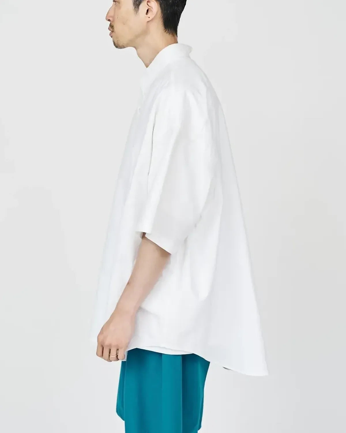 Graphpaper / Oxford S/S Oversized B.D Shirt (GM252-50076B)