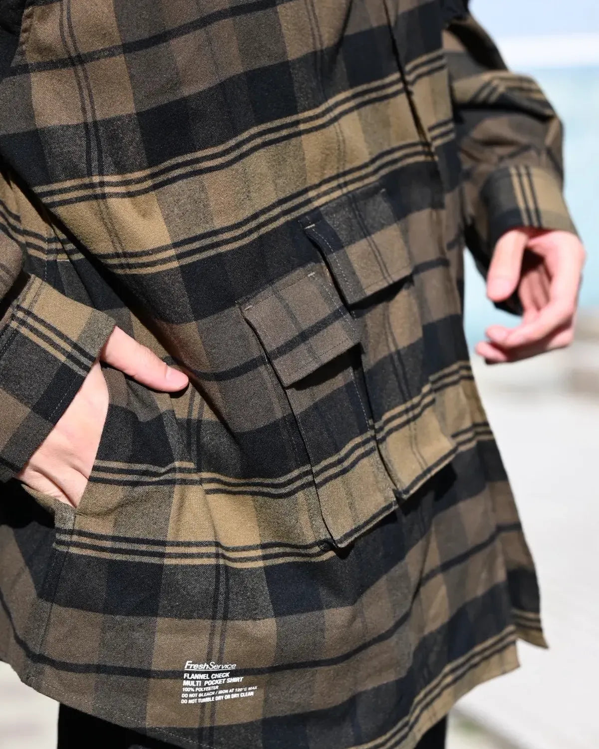 FreshService / FLANNEL CHECK MULTI POCKET SHIRT (FSC254-50059)