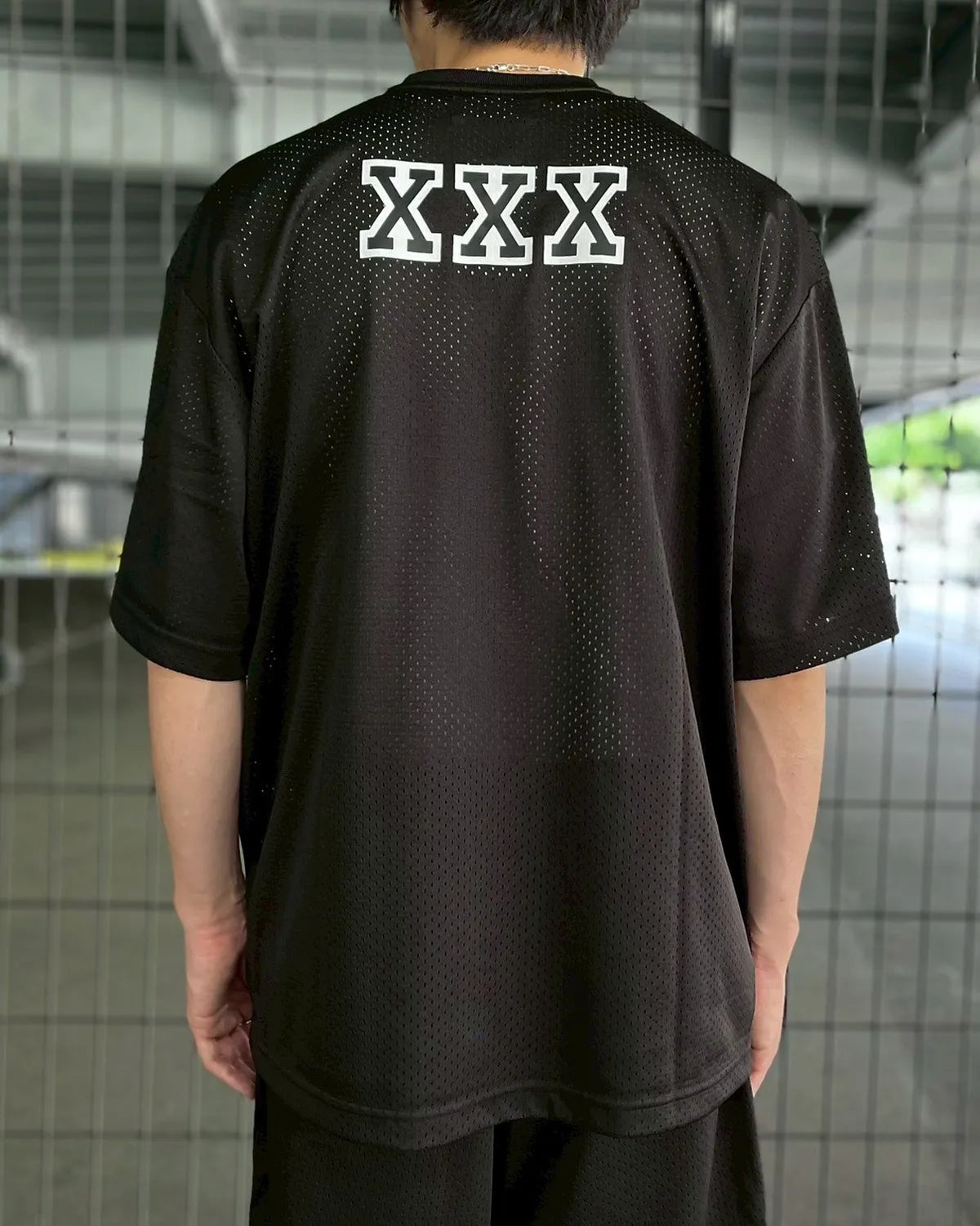 GOD SELECTION XXX / MESH SHORT SLEEVE SHIRT (GX-S25-CS-06)