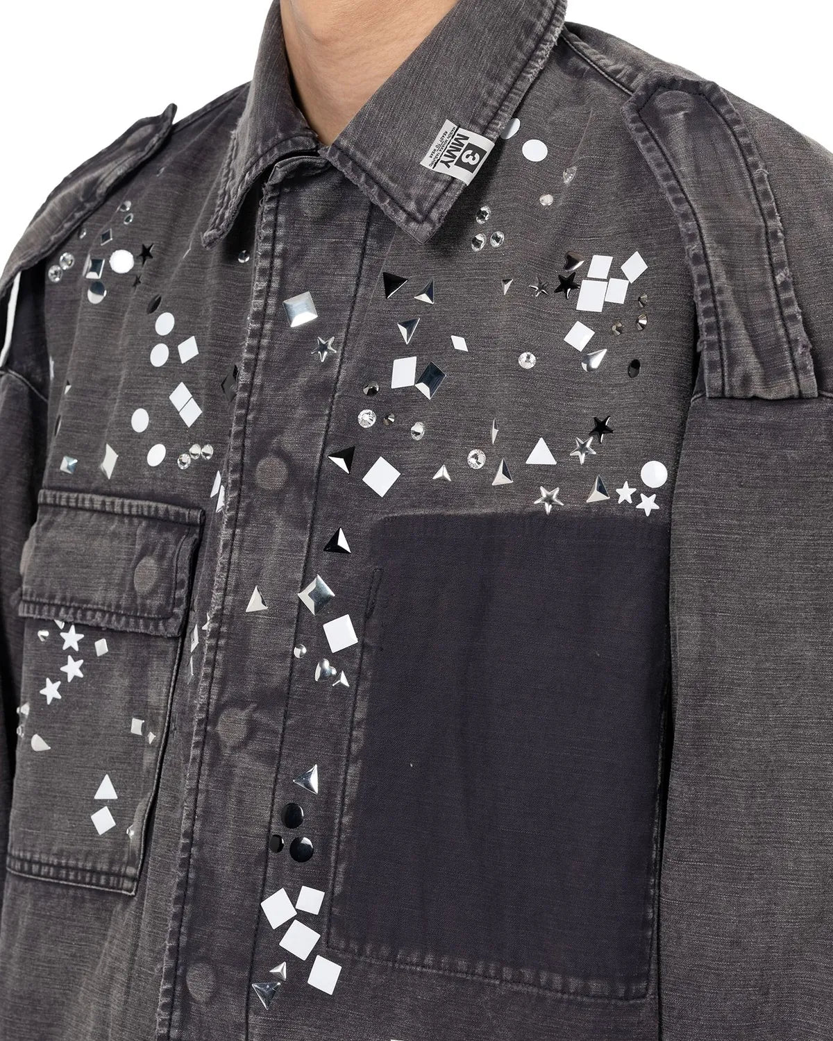 Maison MIHARA YASUHIRO / Embellished Military Shirt (A15SH087)