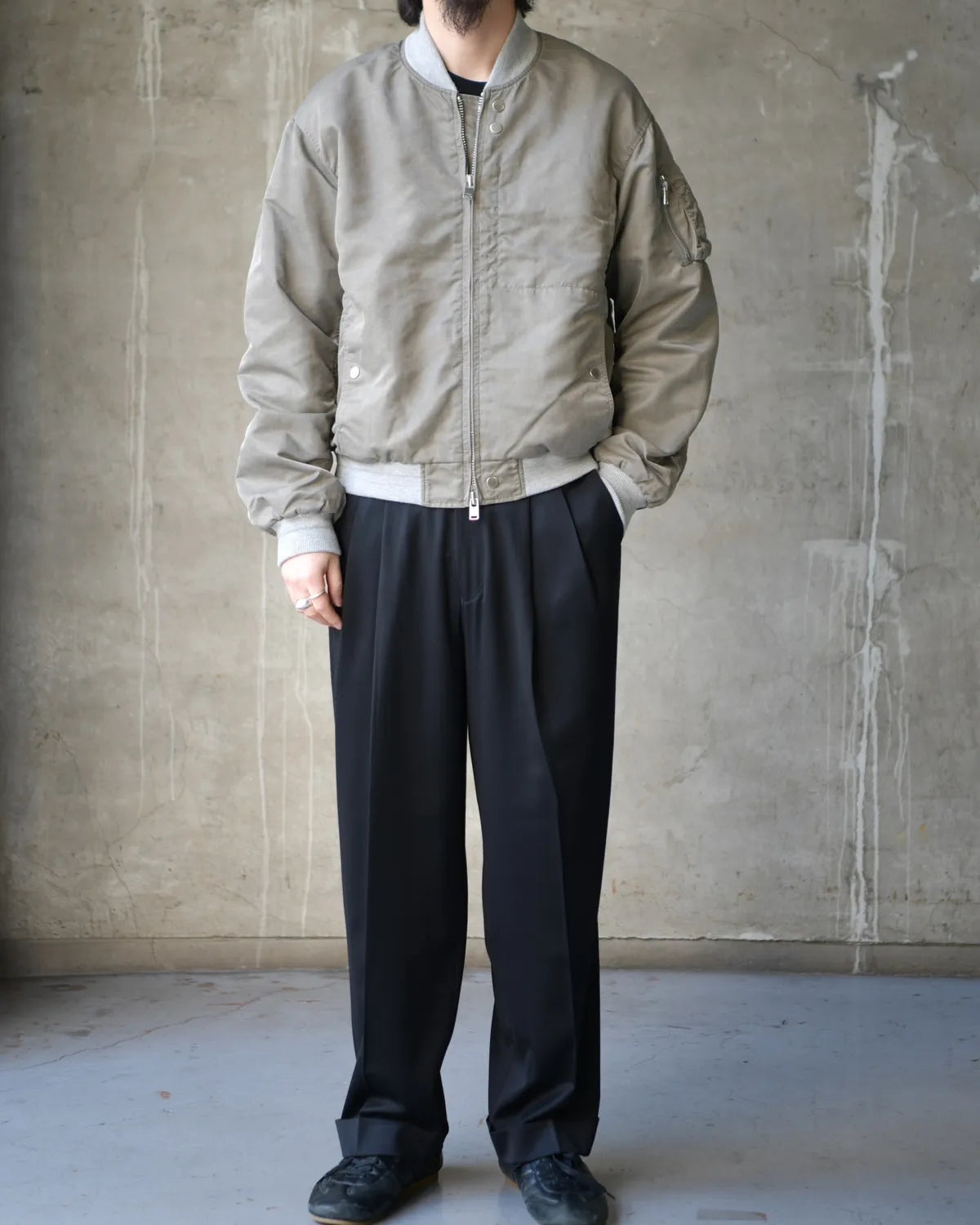NONNATIVE / TROOPER BLOUSON NYLON TWILL PIGMENT DYE WITH WINDSTOPPER® (NN-J4810)