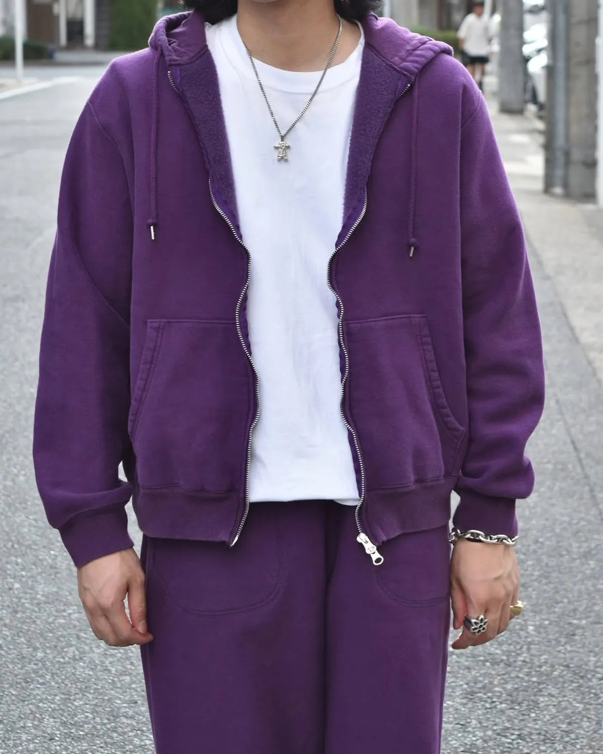 PHEENY / Athletic fleece zip up hoodie "BOYS" (PA25-CS02)