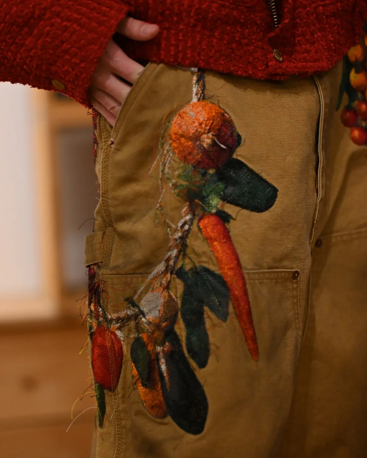 doublet / VEGETAMLE EMBROIDERY CUT-OFF PANT (26SS19PT350)