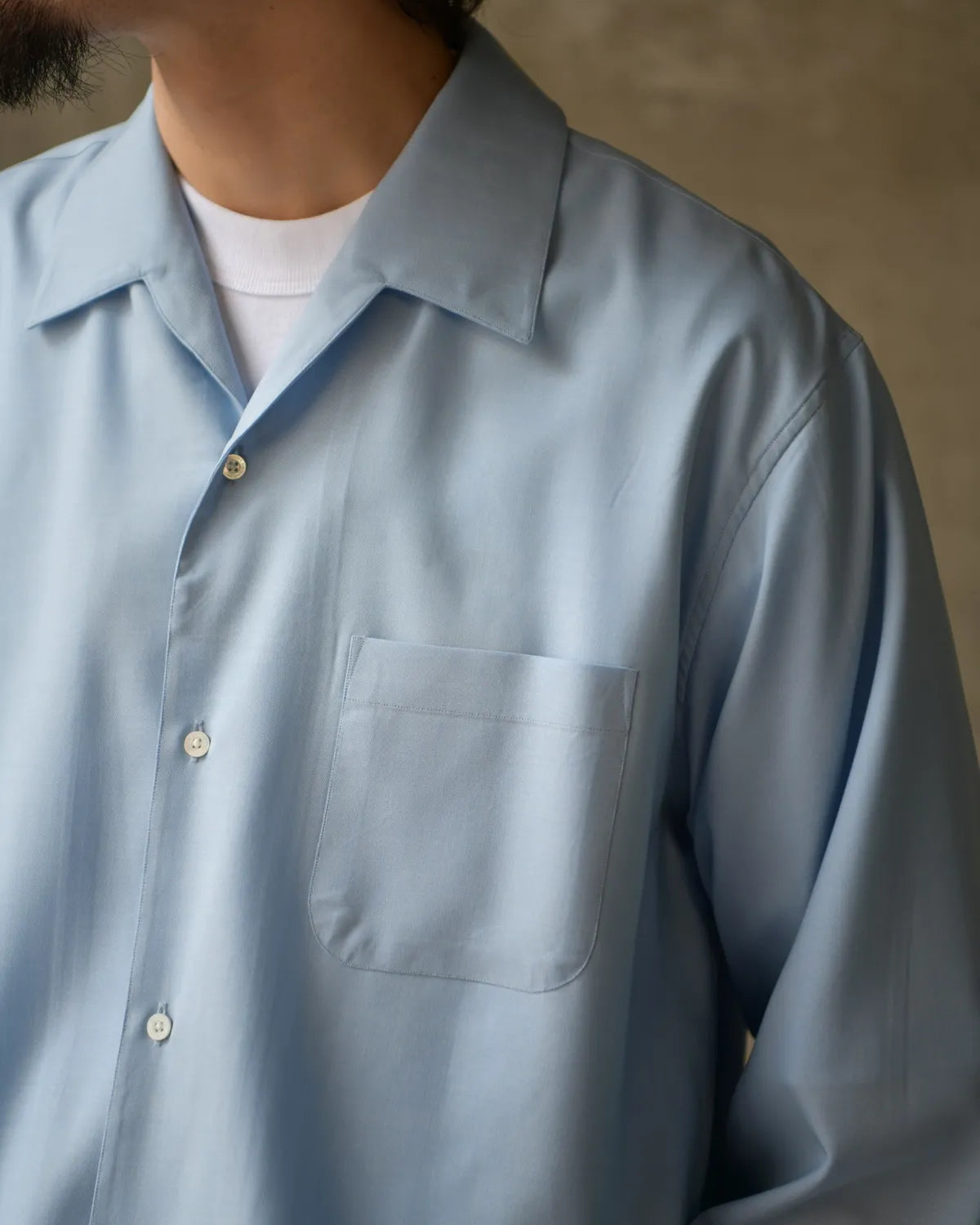 MARKAWARE / ITALIAN OPEN COLLAR SHIRT (A26A06SH02C)