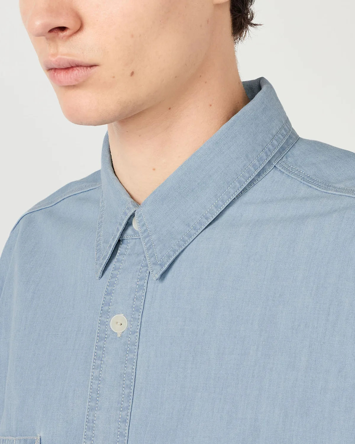 nanamica / Regular Collar Chambray Shirt (S26SG011)
