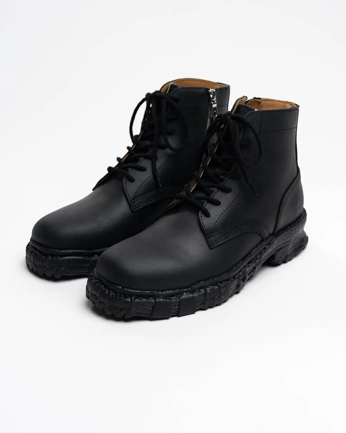 Maison MIHARA YASUHIRO General Scale. / "JOSEPH" Vintage-like Sole Leather Boots (S16FW709)