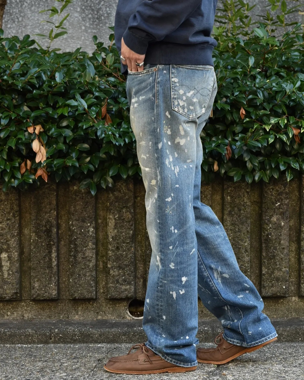 RRL / ストレート フィット Fenimore ディストレスト ジーンズ (MNRRDNM10920134)