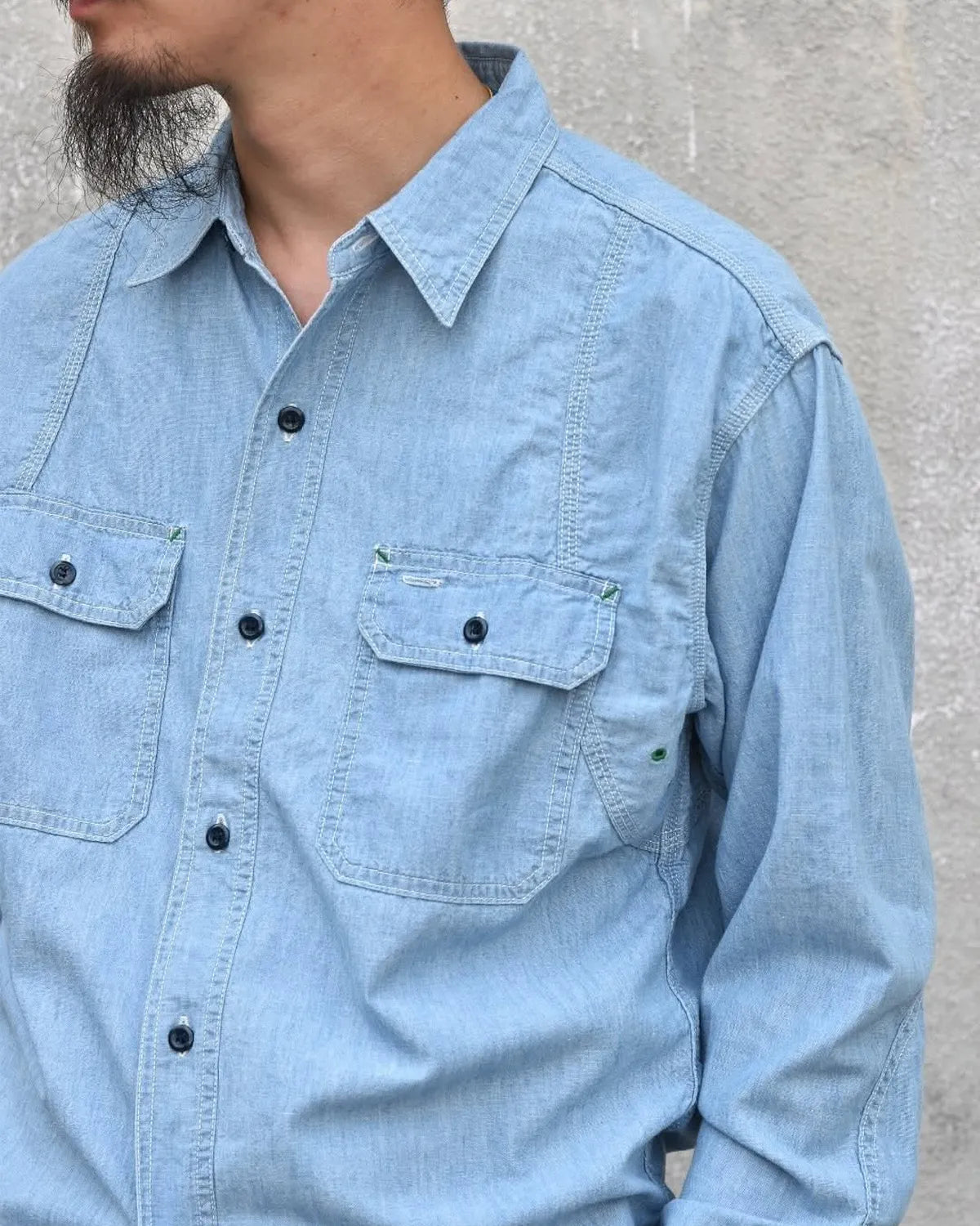 MASSES / CHAMBRAY WORK SHIRT (1252001013)