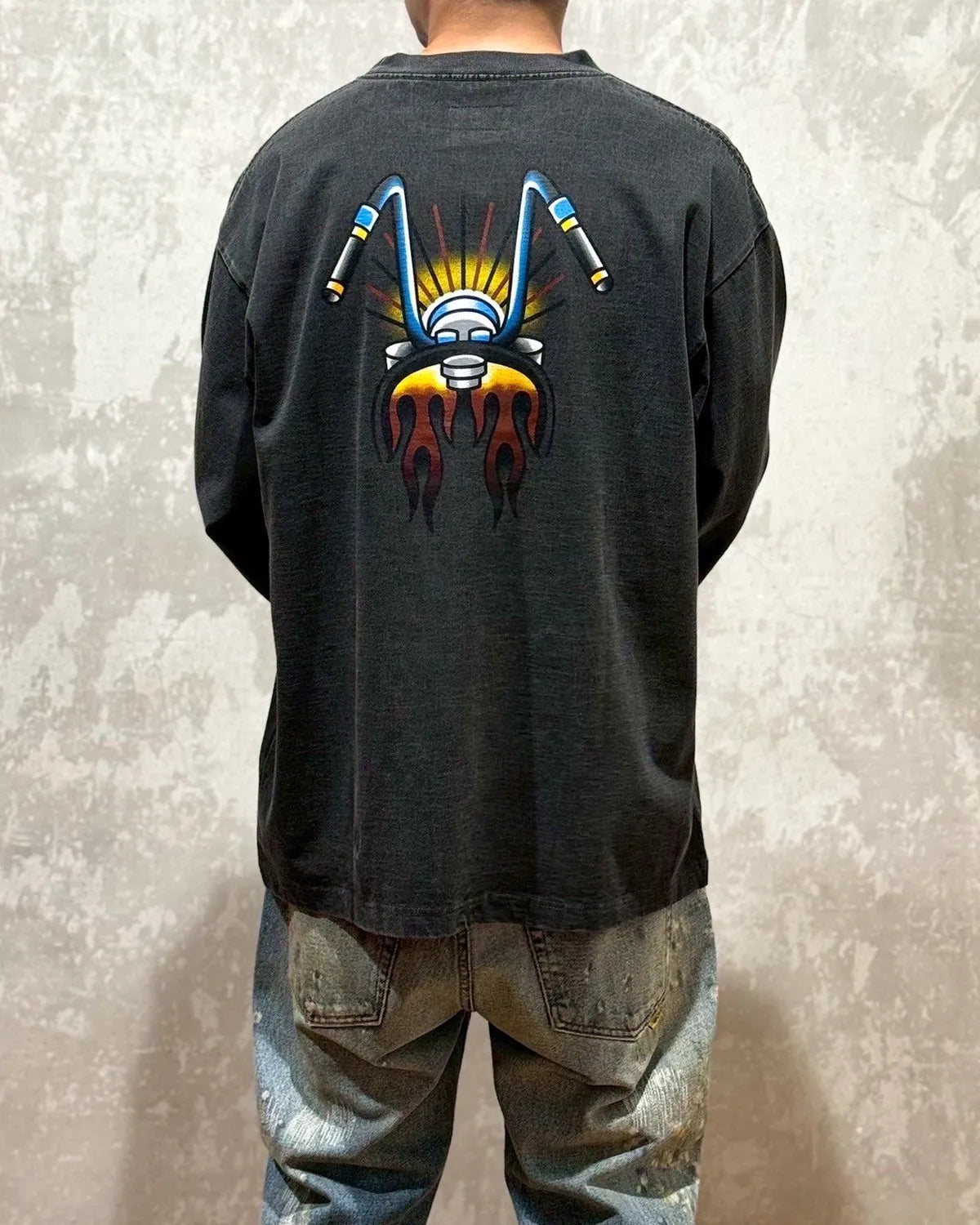 LASTMAN / LS PRINTED TEE ""FLASH"" (252LM-CT12)