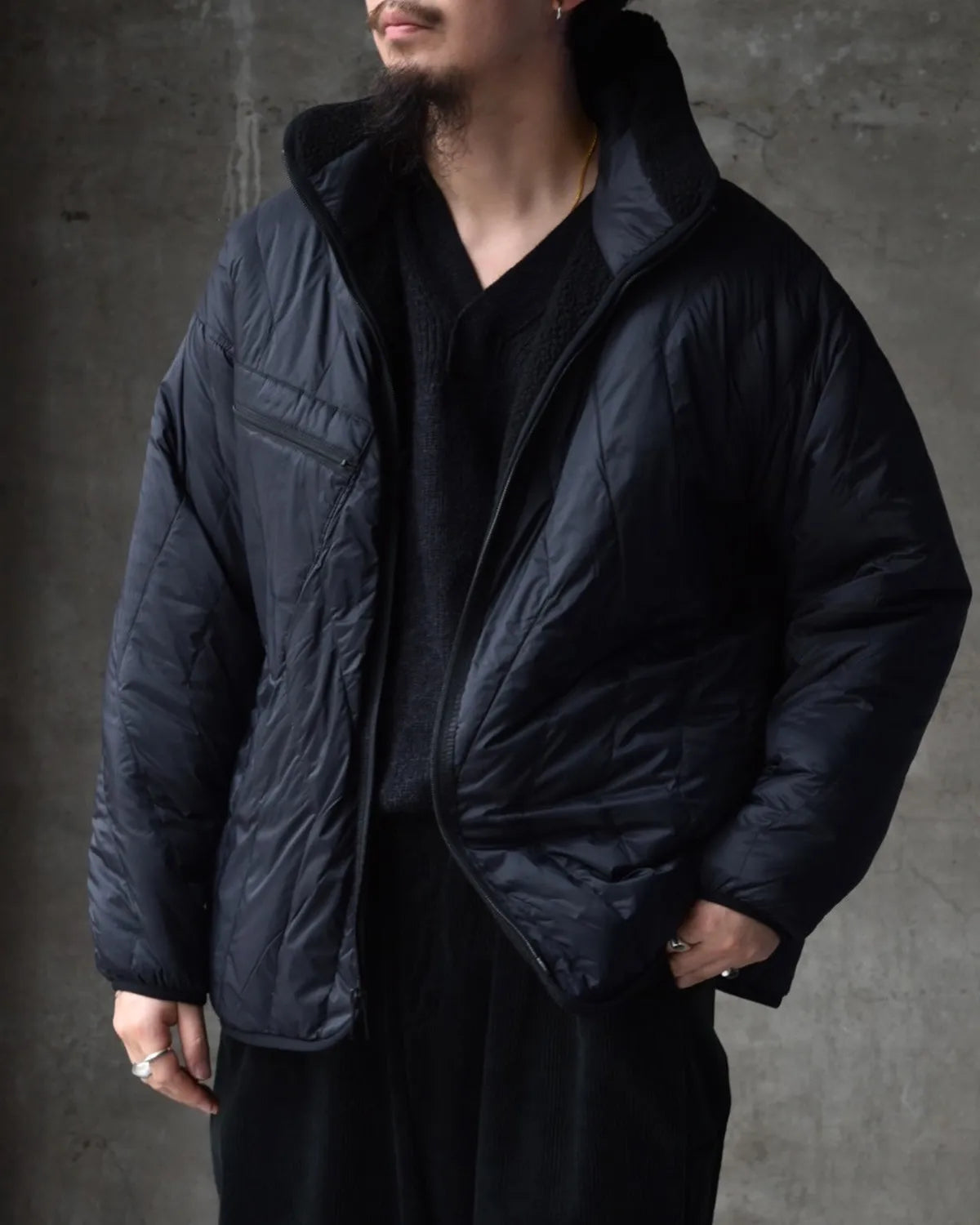 is-ness × TAION / REVERSIBLE FLEECE DOWN JACKET is-ness × TAION (25AW_34_1007AWDOWNJK01)