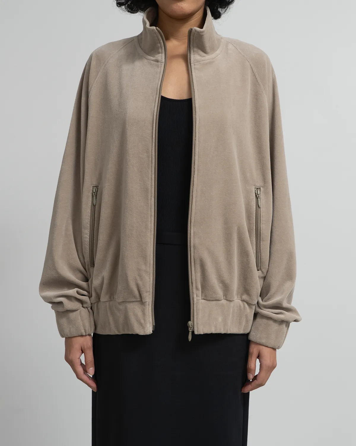 Graphpaper / Compact Velour Track Jacket (GL253-70407)