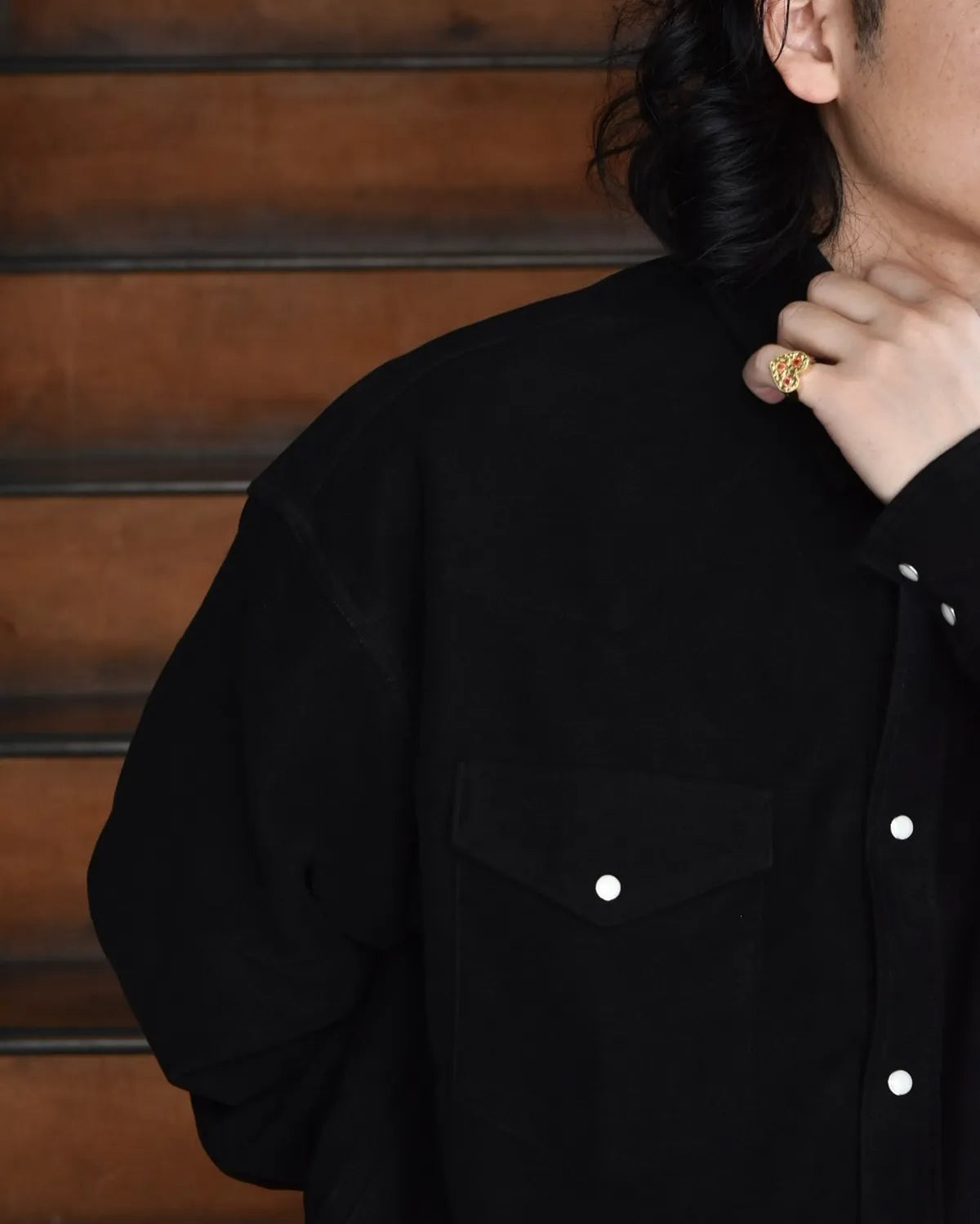 COOTIE PRODUCTIONS® / Moleskin Western L/S Shirt (CTE-25A404)