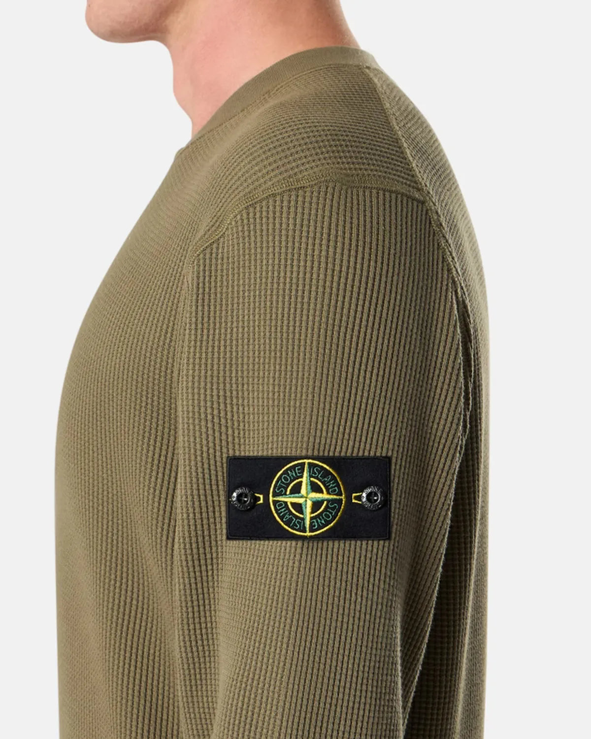 STONE ISLAND / ORGANIC COTTON WAFFLE FLEECE (L1S156100056)