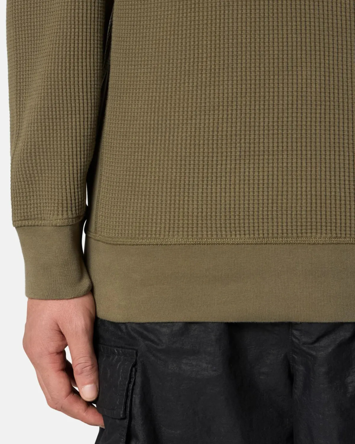 STONE ISLAND / ORGANIC COTTON WAFFLE FLEECE (L1S156100056)