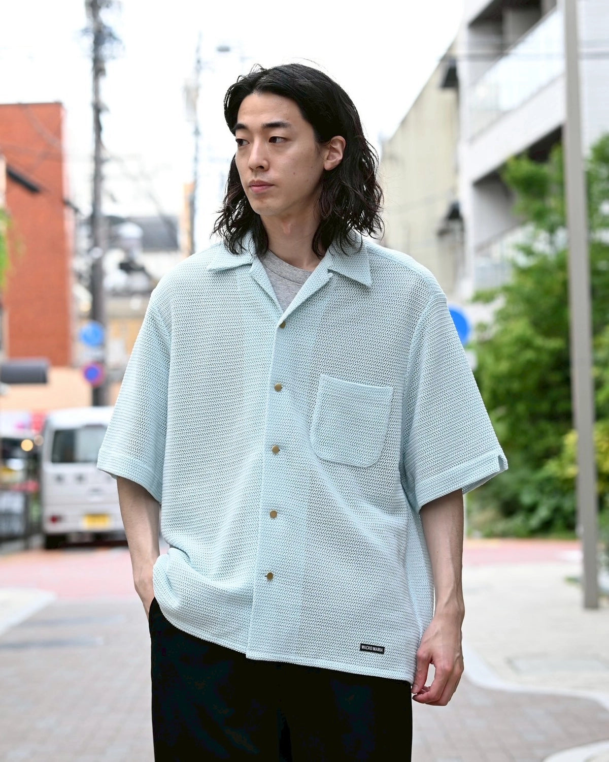 WACKO MARIA / KNIT SHIRT (25SS-WMK-KN24)