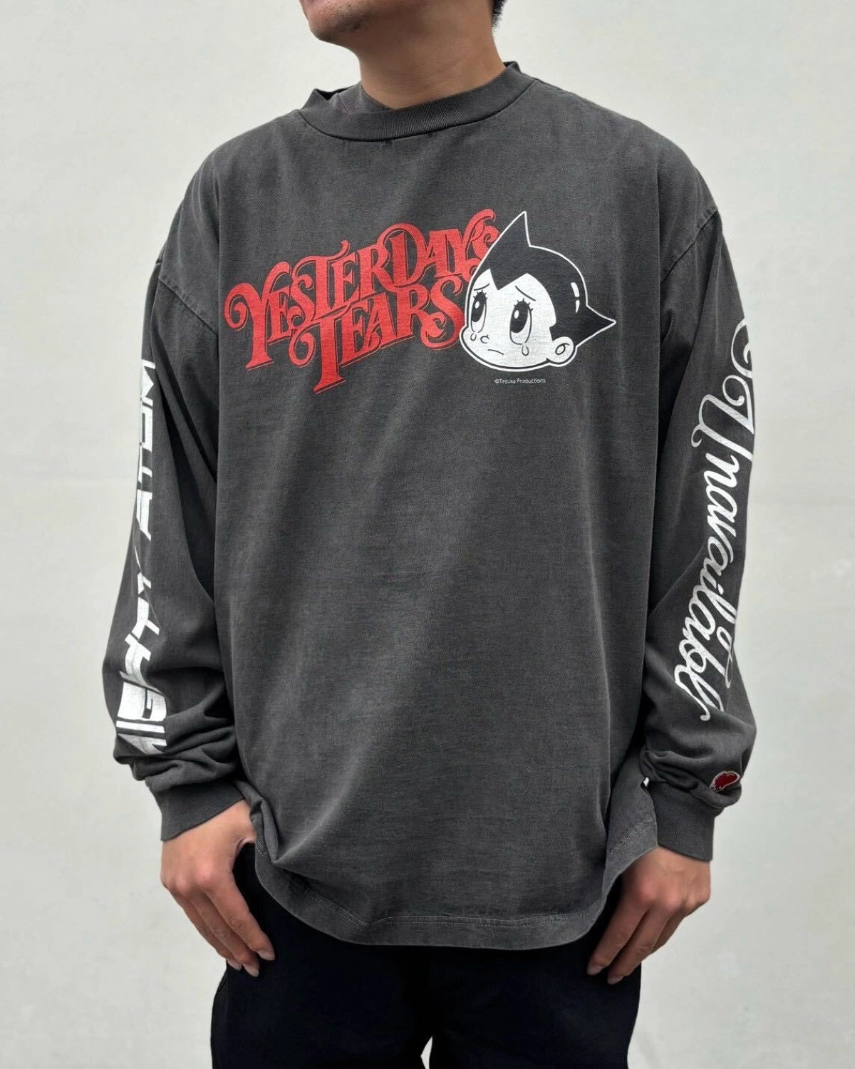 Emotionaly Unavailable × 鉄腕アトム / EU AB FACE LS TEE (EU-MK1-0000-C09)