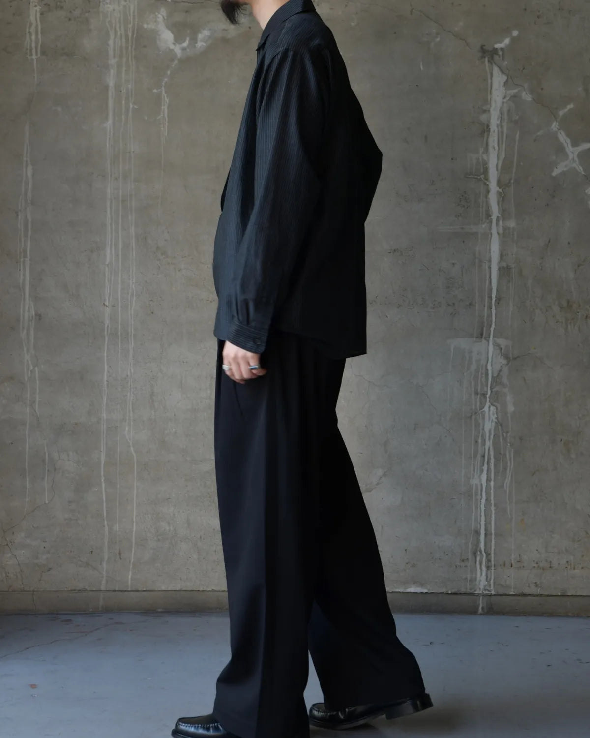 marka / Wool Silk Feather Cloth / Stroll Around Jacket (M26A15SH01C)