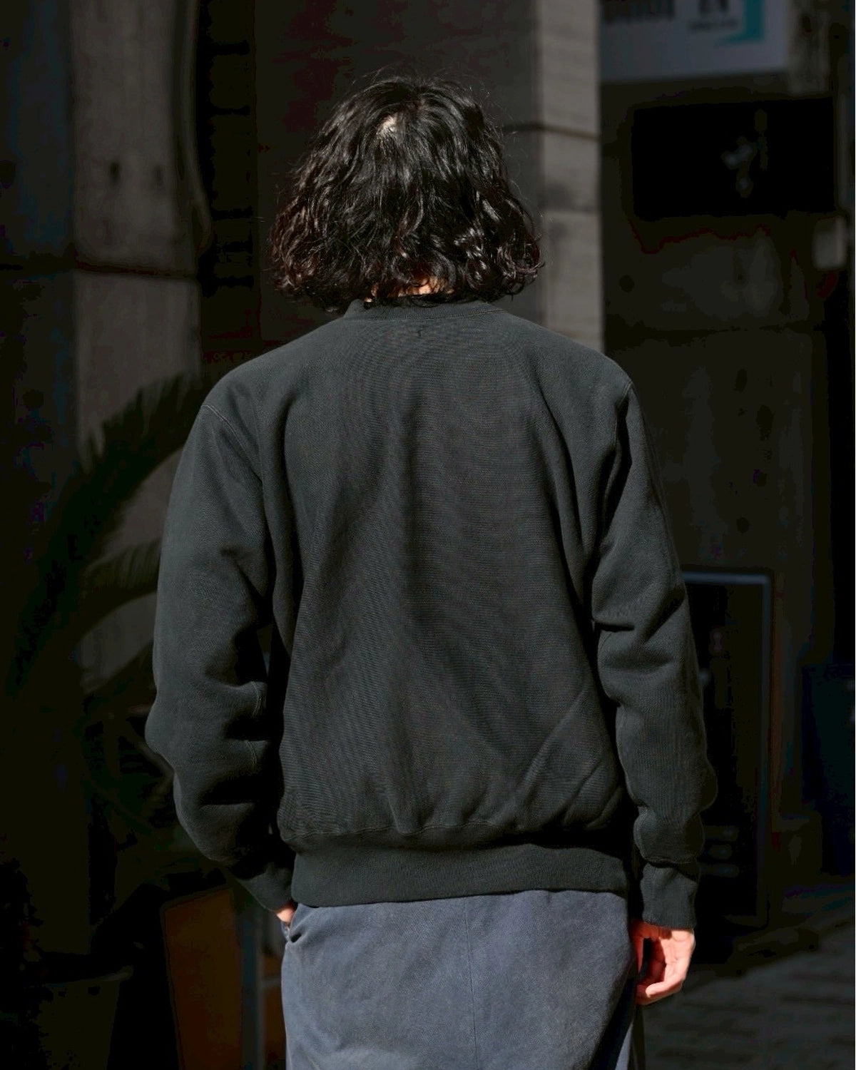 A.PRESSE / Vintage Half Zip Rib Collar Sweatshirt (26SAP-05-11)